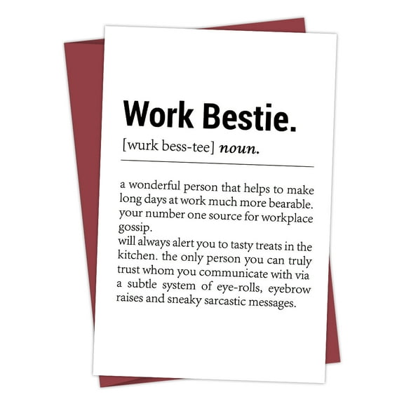 Work Bestie Definition Card