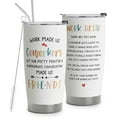 thumbnail image 1 of Work Bestie Gifts for Women - Stainless Steel Tumbler Cup 20oz for Work Best Friend - Bestfriend Birthday Gifts - Presents for Work Bestie, 1 of 6