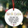 Work Besties, Work Friends Gifts for Coworkers Ceramic Christmas