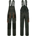 thumbnail image 1 of Work Bib and Brace Overalls Patchwork Multiple Pockets Length Pants Protective Coverall, 1 of 5