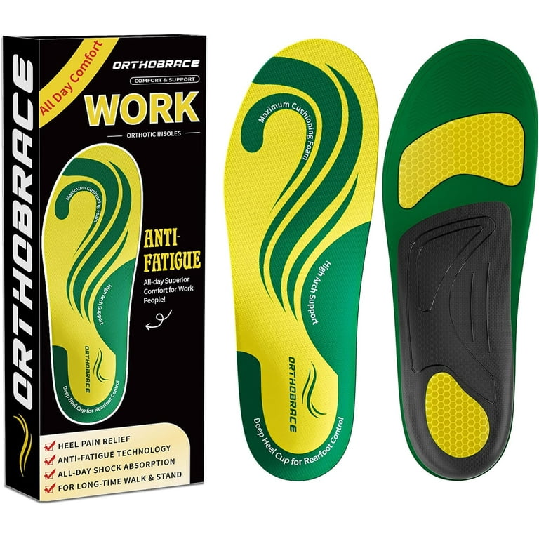 Work Boot Insoles for All Day Shock Absorption,Anti Fatigue Medium