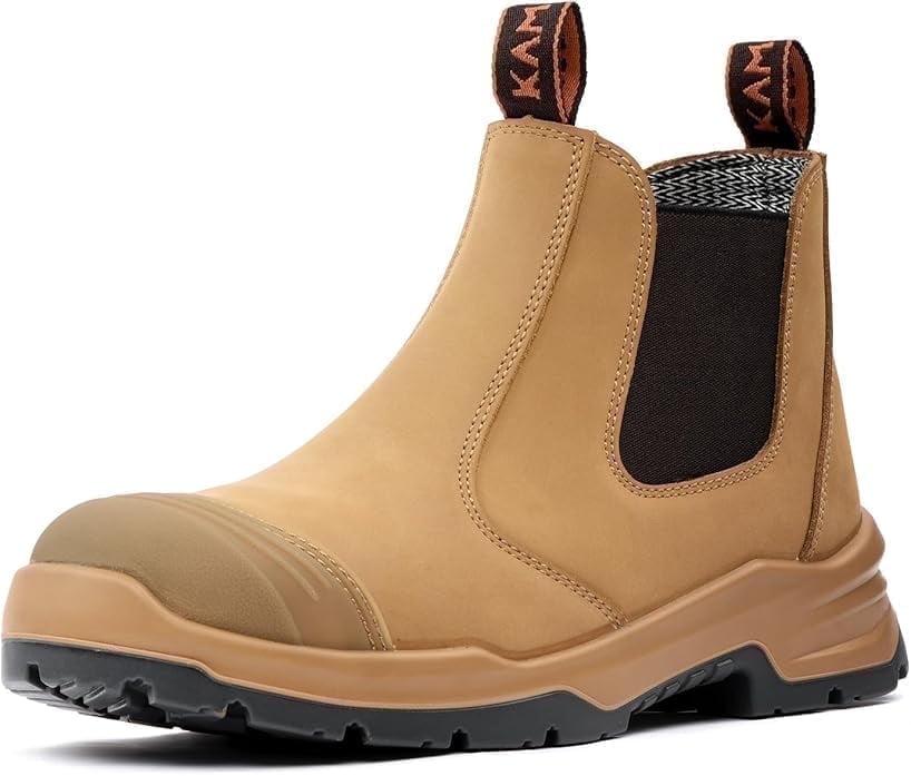 ROCKROOSTER Kensington Work Boots for Men 7“YKK Zipper sided