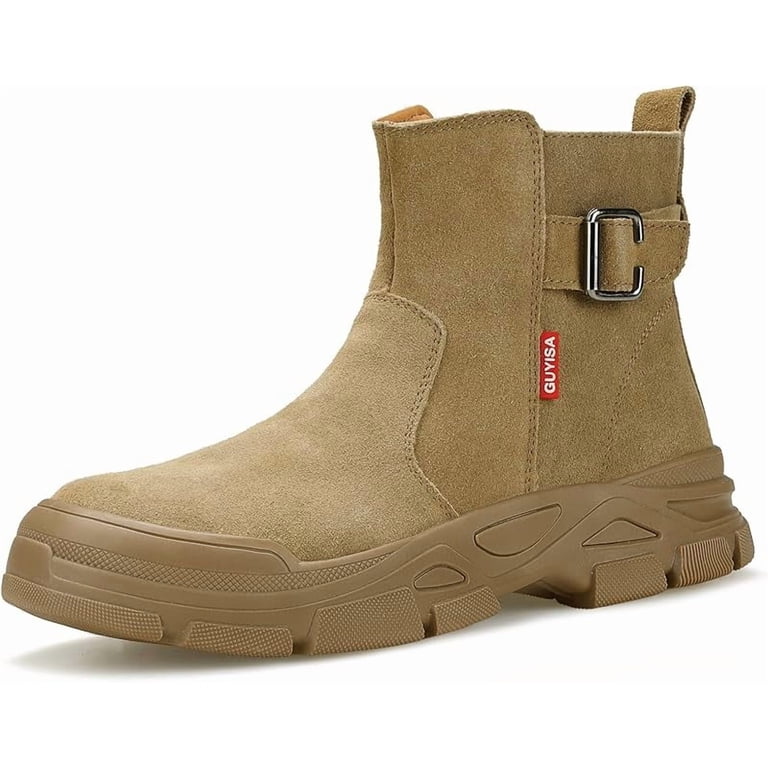 Work Boots for Men Slip On Welding Boots for Men 