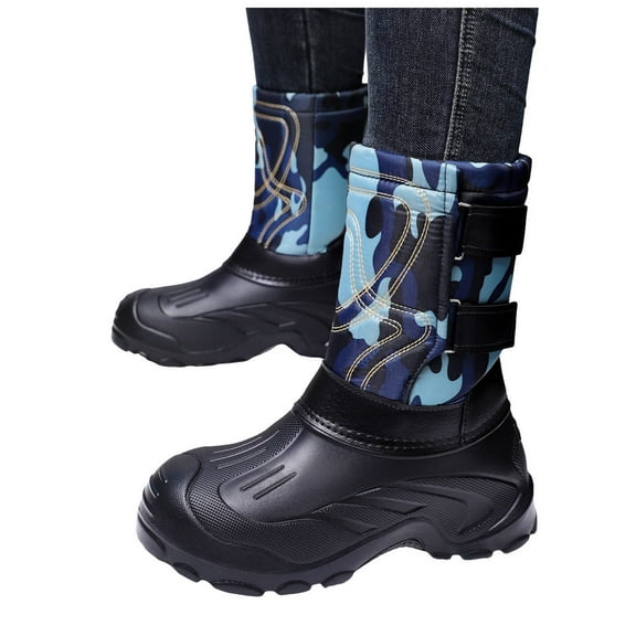 Work Boots for Men Puncture Proof with Steel Toe Waterproof Non Slip Mid Calf Hunting Rubber Boots for Outdoor Manufacturing Construction Farming