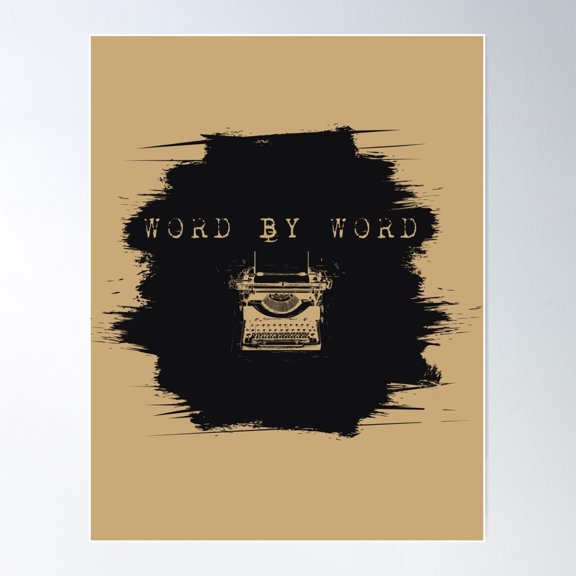 Work By Word Poster Wall Art Modern Wall Decor For Living Room Bedroom Wall Art