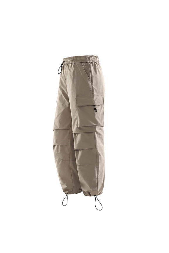 Work Cargo Pants for Men Relaxed Fit Parachute Pants Casual Cargo Sweatpants Hip Hop Harem Pants with Pockets