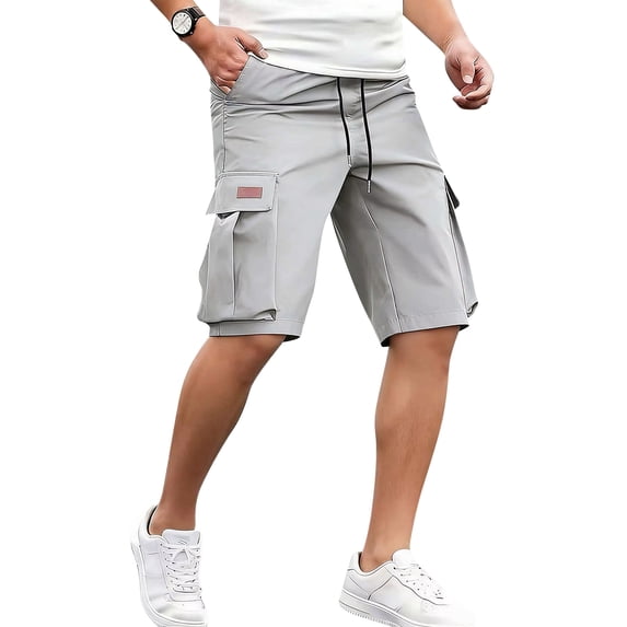Work Cargo Shorts for Men Big and Tall 7 Inch Inseam Length Cargo Shorts for Fishing Camping Casual Golf