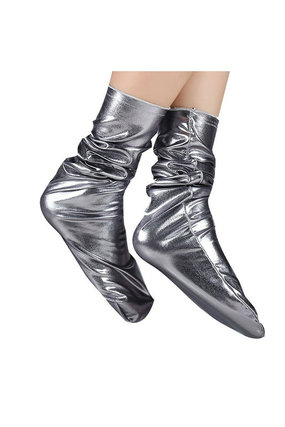 Reflective Work Socks for Business Casual Fashion with Comfortable Solid Design for Men and Women
