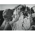thumbnail image 1 of Work Continues At Mt. Rushmore In Winter History (24 x 18), 1 of 2