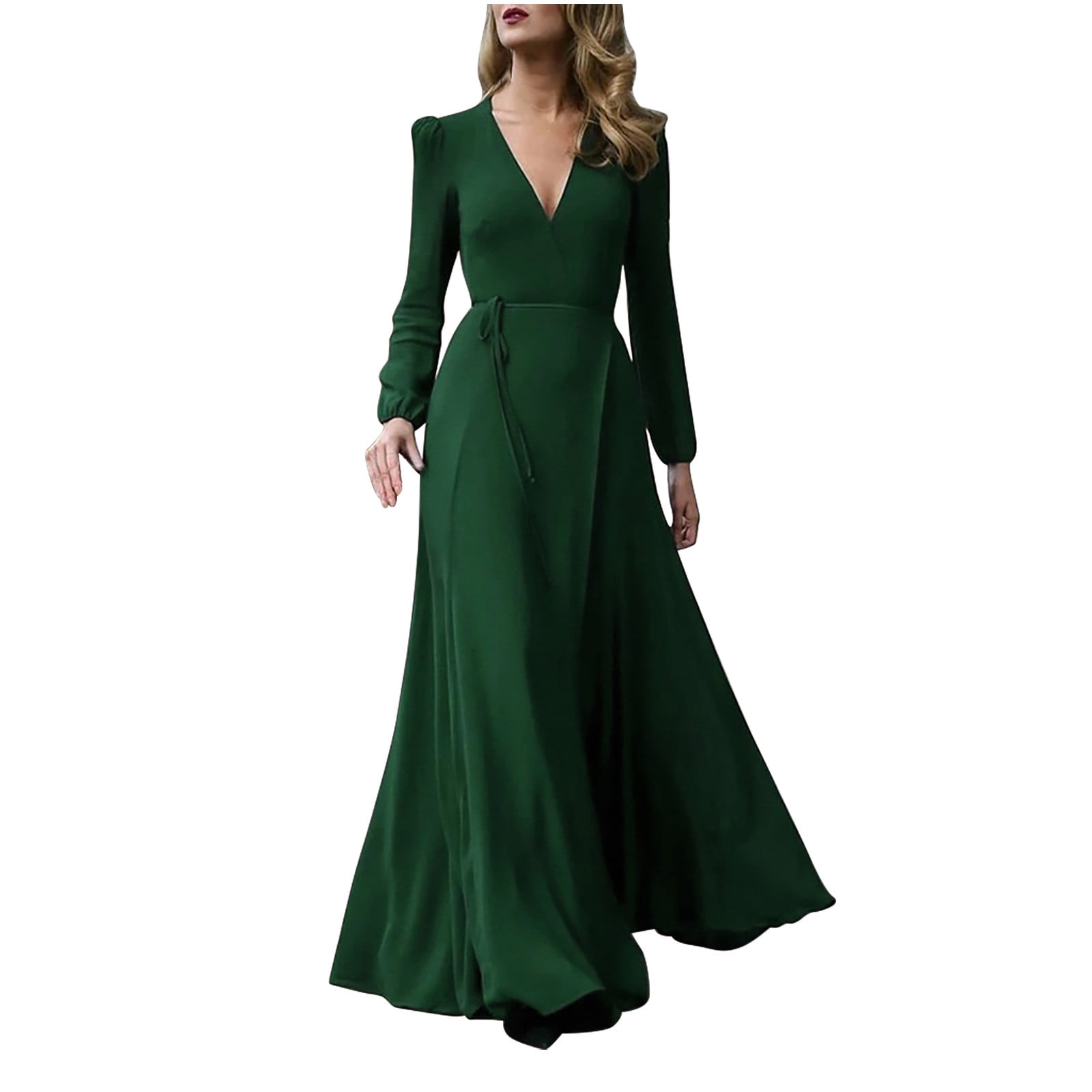 Work Dress Women's Fashion Long Sleeve Solid Color Dress for Women Soft Maxi Length Stretchable Dresses - Walmart.com Work Dress Women's Fashion Long Sleeve Solid Color Dress for Women Soft Maxi Length Stretchable Dresses - Walmart.com