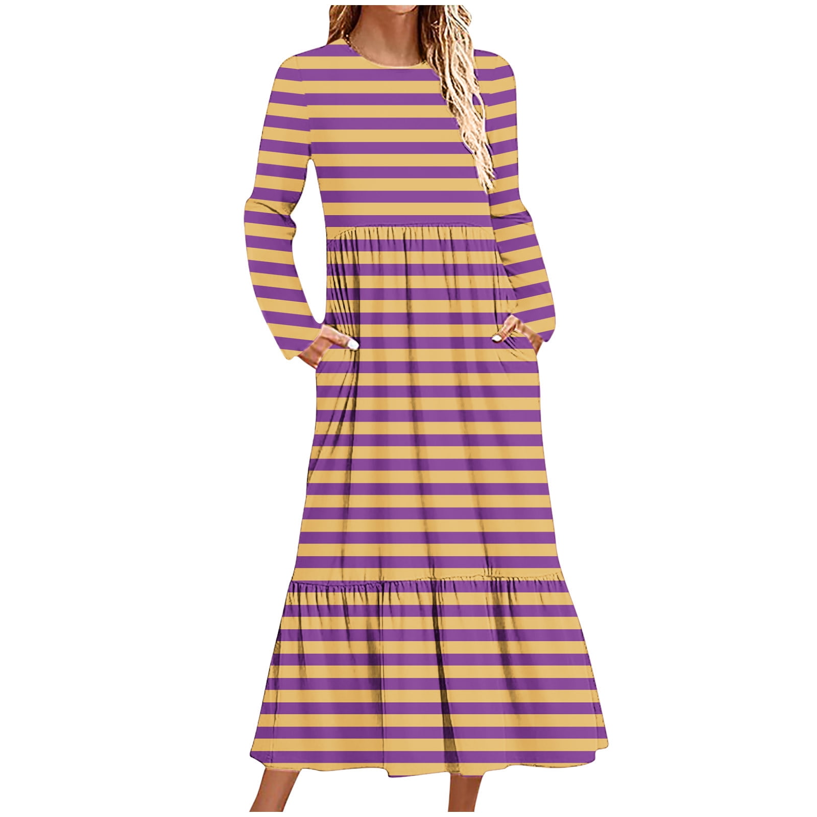 Plus Size Round Neck Openwork Dress main image 0