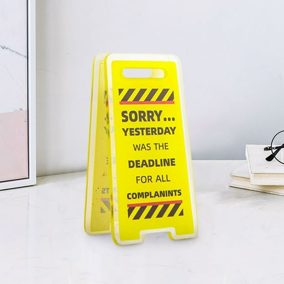 Work Forecast Desk Sign – Sarcastic Work Gifts for Coworkers, Teammate, Friends – Funny Office Cubicle Decor, Cool Gifts for Coworkers Women Christmas Coworker Gag Gifts