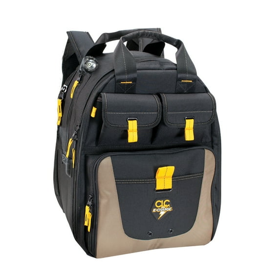 Work Gear ECPL38 36-Pocket E-Charge Lighted USB Charging Tool Backpack