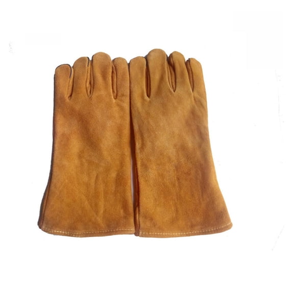 Work Gloves Fireproof Leather Welder Gloves Anti-Heat Work Safety Gloves For Welding Metal Protective Gloves For Welding