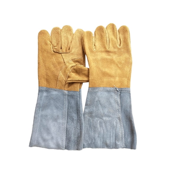 Work Gloves Leather Workers Work Welding Safety Protection Wear-resistant Gloves Leather Working Welder Gloves ,Easy to Operate
