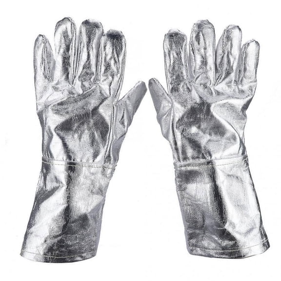 Work Gloves Safety Gloves Long Safety Work Heat Resistant Gloves Aluminized Fire Smelting Welding Glove Work Gloves ,Comfort and Durability