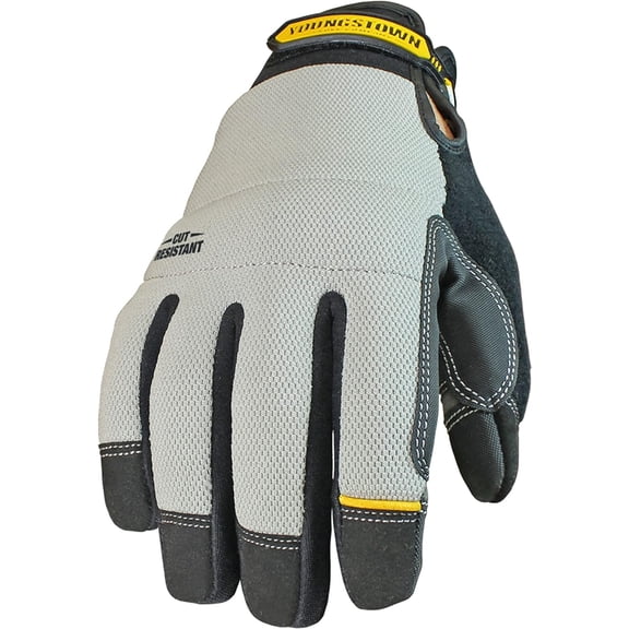 Work Gloves for Men, Gray, Large Size