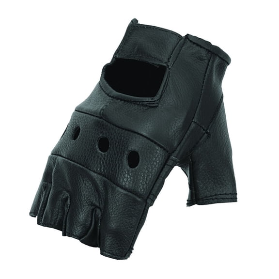 Work GlovesFingerless Leather Half Finger Glove Motorcycle General Working GLove ,Easy to Wear