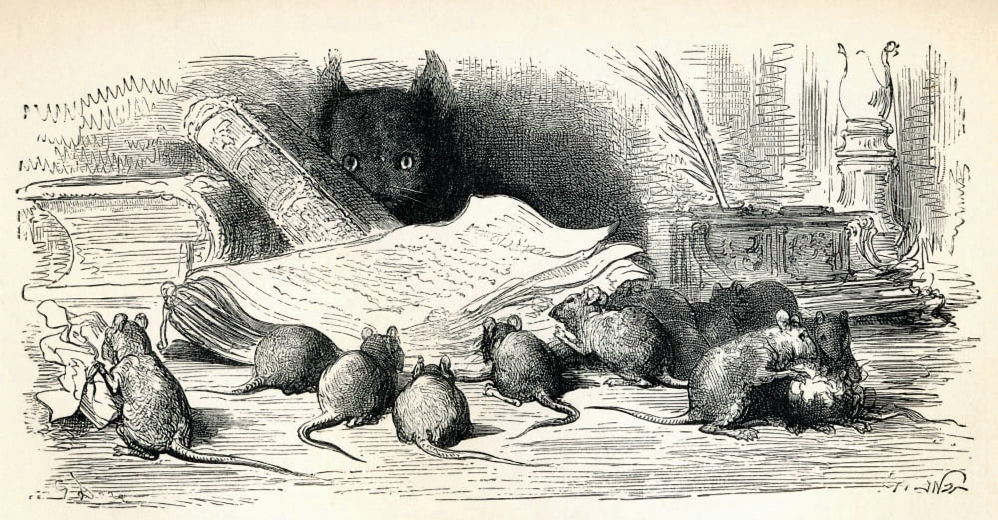 After A Work By Gustave Dore From Fables By La Fontaine From Life And Reminiscences Of Gustave Dore Published 1885 Canvas Art - Ken Welsh Design Pics (20 x 10)