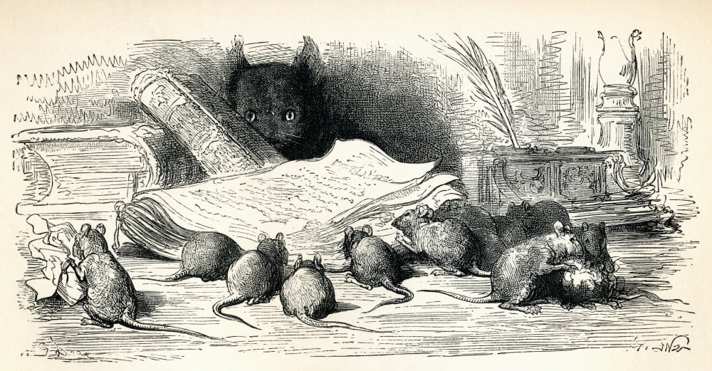 After A Work By Gustave Dore From Fables By La Fontaine From Life And Reminiscences Of Gustave Dore Published 1885 Canvas Art - Ken Welsh Design Pics (40 x 20)