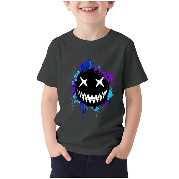 Work Out Gym Casual Jogger Tee Shirts for Children Boy Girl Fall Summer Short Sleeve Crew Neck Spandex Tops T shirt Child 2026 Clothes Trendy Y2K 9 Years