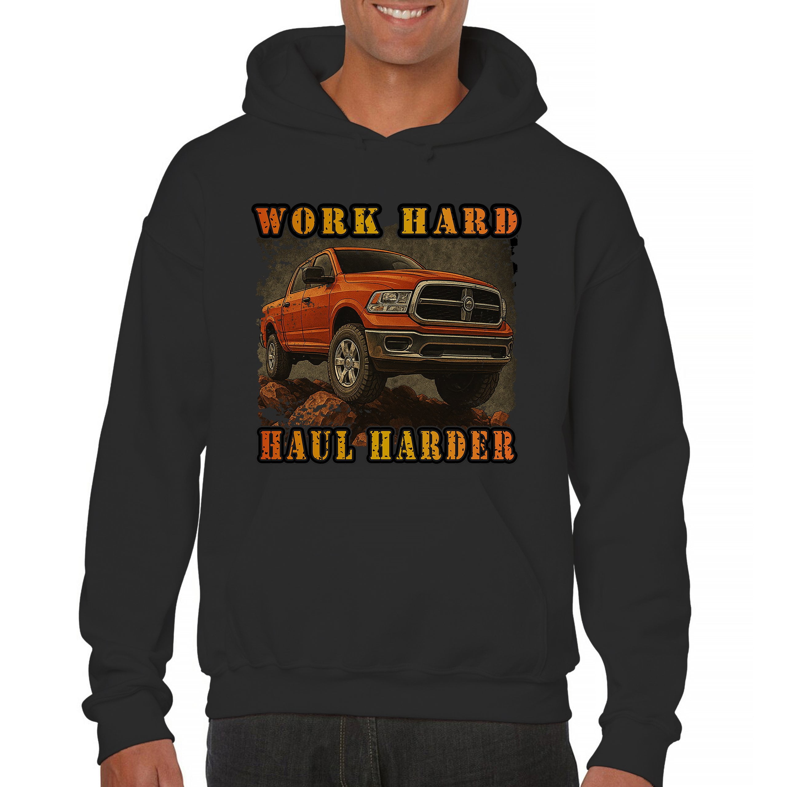 Truck Sweatshirt - Brown
