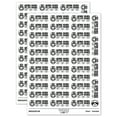 thumbnail image 1 of Work Hard Play Hard Football Teacher Student School Sticker Set - White - Gloss Finish - 1.5" Small, 1 of 7