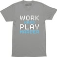 thumbnail image 1 of Work Hard Play Harder Beautiful Slogan PLayers Saying Quote Men's T-Shirt, 1 of 4