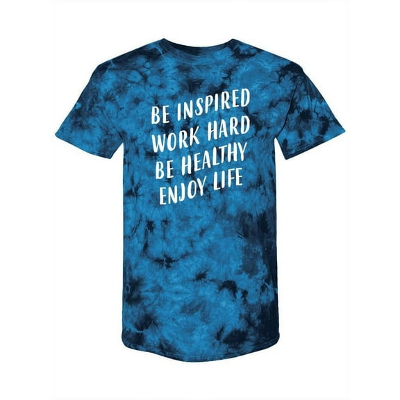 Work Hard Quote Tie-Dye Crystal Men -Smartprints Designs, Male Large