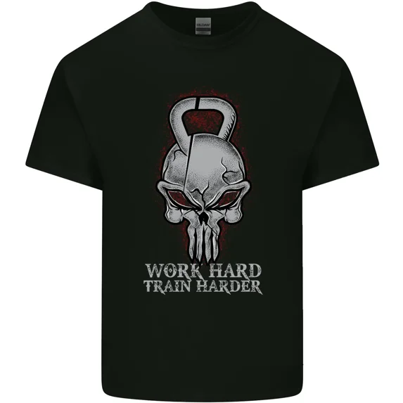 Work Hard Train Harder for a Training and Top and Workout and Lifter Unisex T-Shirt, up to size 5XL