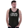 thumbnail image 1 of Work Hard for My Cat Pet Parent Funny Tank Top T Shirts Men Women Brisco Brands S, 1 of 6