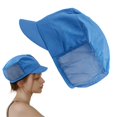 thumbnail image 1 of Work Hat Dust Cap Half Mesh Cap White, Kitchen Cooking Cap Adjustable Reusable Washable Bouffant Beanie for Factory, Workshop, Summer, Daily Use, Christmas, Thanksgiving Makeup Organizers, 1 of 9