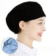 thumbnail image 1 of Work Headband Canteen Catering Bundled Hair Work Wear Cotton Cooking Hygienic Cap Chef Cap Wrap Hair Hat Cook Hat Dust proof Work Cap BLACK, 1 of 8