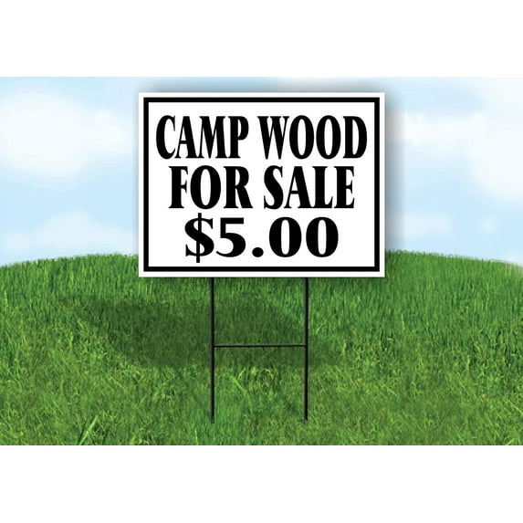 Work House Signs Double Sided Sign Camp Wood for Sale $5 Black Border Yard Sign Road Sign with Stand