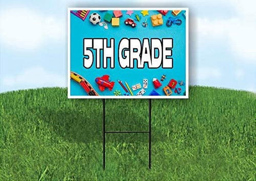 Work House Signs Single Sided Sign 5TH Grade Yard Sign Road Sign with ...