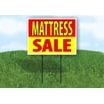 thumbnail image 1 of Work House Signs Single Sided Sign Mattress Sale RED Yellow Yard Sign Road Sign with Stand, 1 of 1