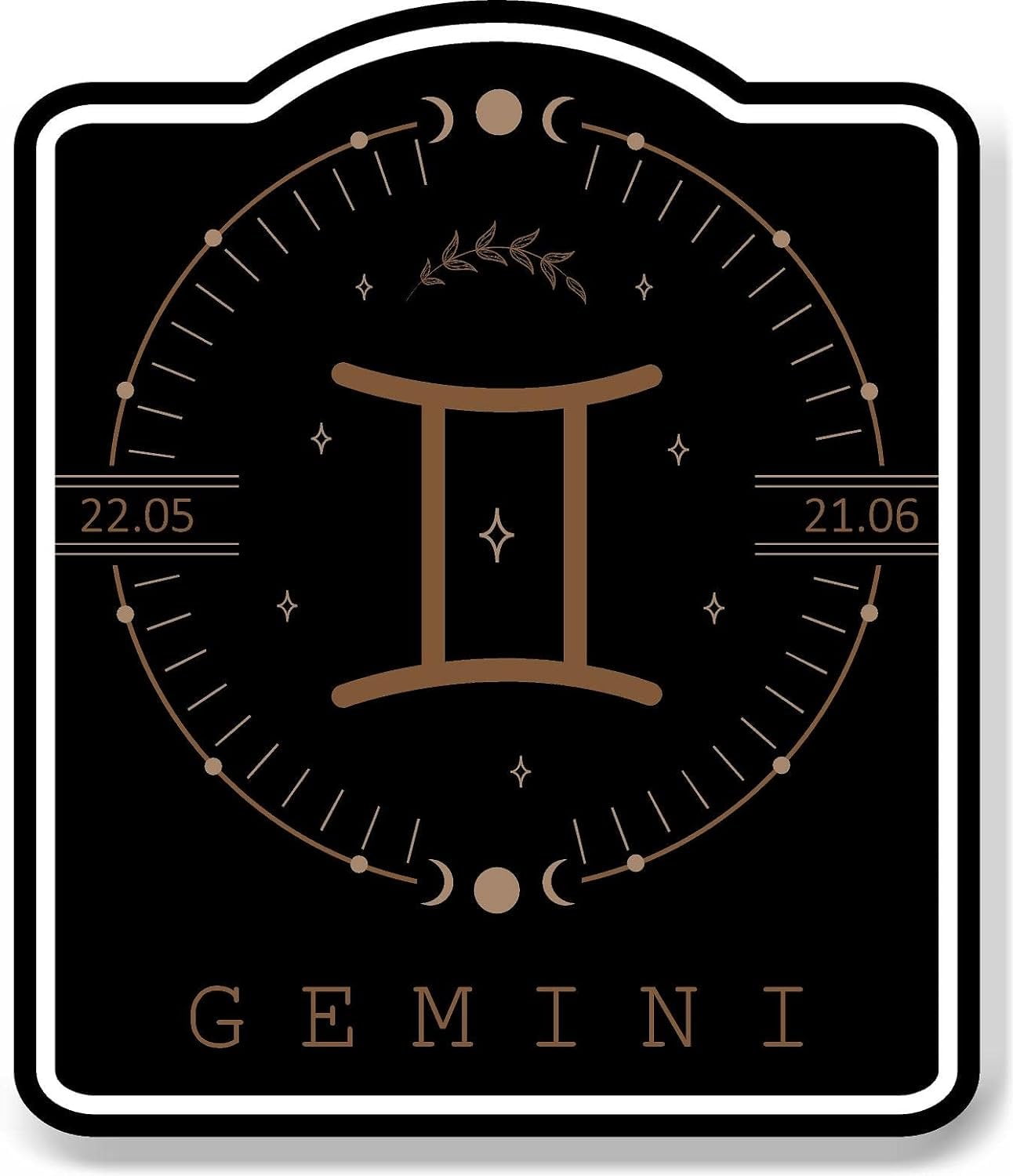Gemini Zodiac Sign Astrology Horoscope Black Sign 15x18 - Walmart.com