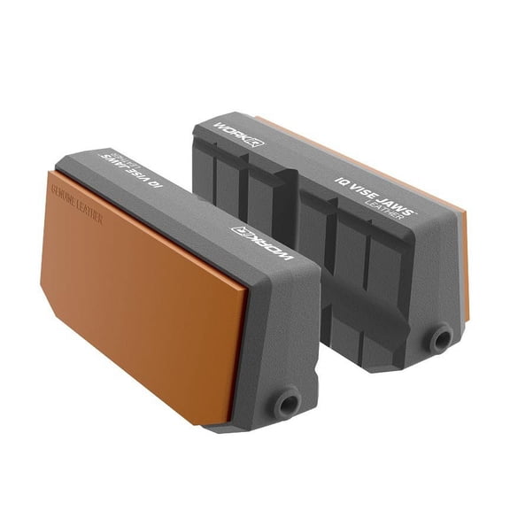 Work IQ Tools Leather Vise Jaws - Reversible Multi-Functional Jaws - Gray