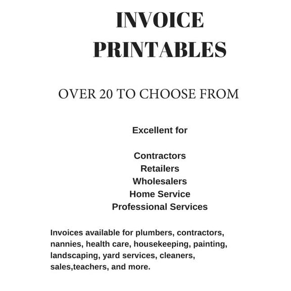 Work Invoice Forms