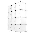thumbnail image 1 of Work-It! 12 Cube Storage Organizer | Clear, 1 of 9