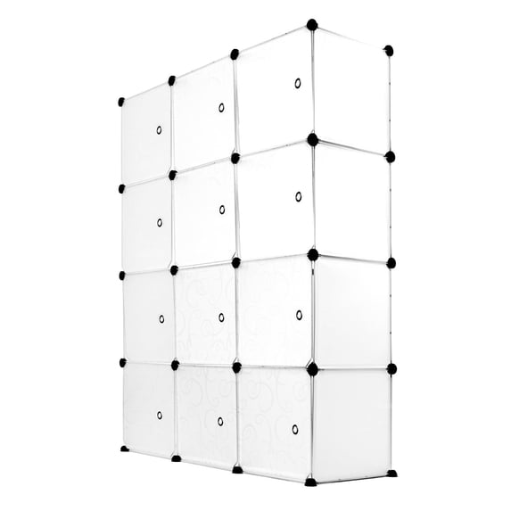 Work-It! 12 Cube Storage Organizer | Clear