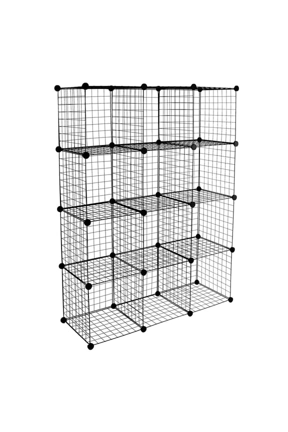 Work-It! Wire Cube Storage Organizer | 12 Cubes