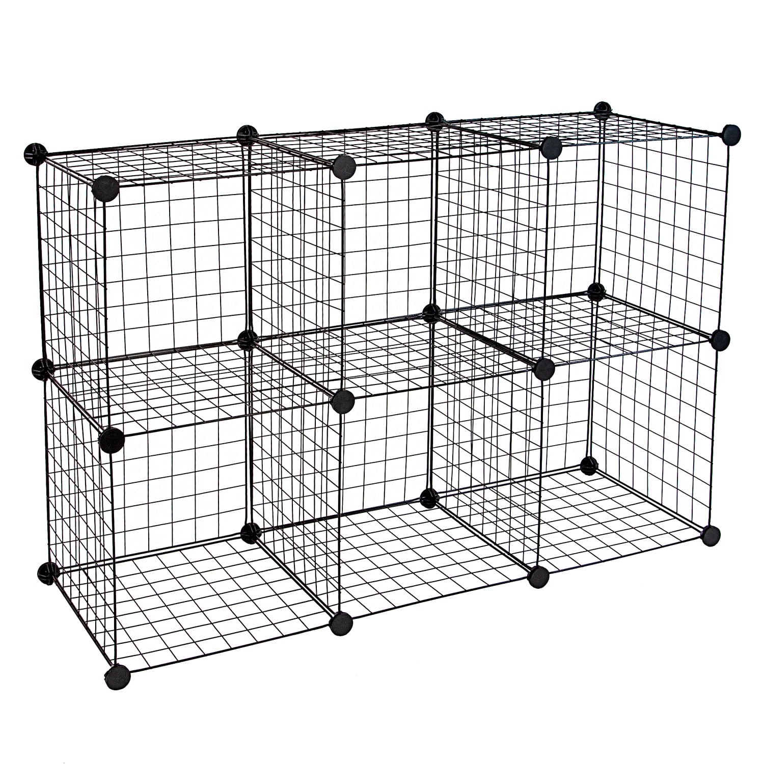 Work It Wire Storage Cubes Wire Shelving 6 Cube Metal Organizer