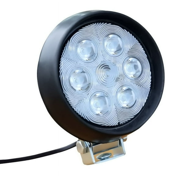 Work Lamp Universal10-30V Par 36 Rubber Mount.Adc Hous.Led With 7 Diodes.