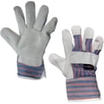 thumbnail image 1 of Work Leather Gloves with Cool Cotton Lined Backing Lightweight & Versatile Split Leather Safety Cuff Work Gloves, 1 of 5
