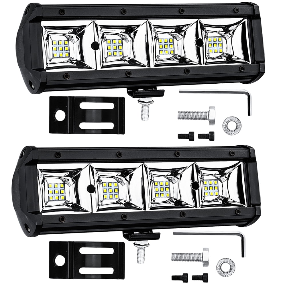 Work Light 2PCS 9 inch 108W Waterproof Work Light Spot Beam Spotlight 36LED Work Light Bar for