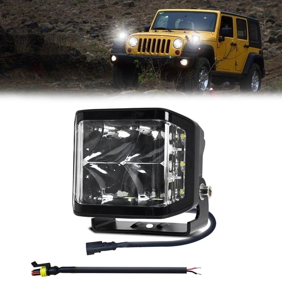 Work Light,3-sided 6000k 100w Suvs Atvs Ip67 Waterproof Work 3-sided 6000k Waterproof Suvs 100w Ip67 Waterproof Led Work Buzhi 3-sided Led Qisuo Work Eryue Led
