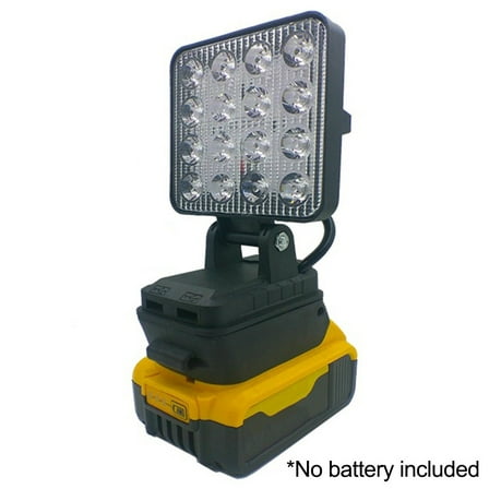 Work Light With 16 Leds For Dewalt 18V Li Ion Battery For Outdoor Tasks