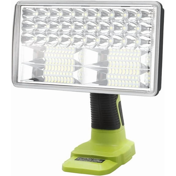 Work Light for Ryobi 18V Battery,3300LM Led Work Light Rechargeable Jobsite Light Multifunction Flashlight,USB Port,for Car Repair Hiking Camp Garage