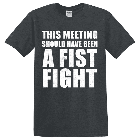 Work Meeting Fist Fight Graphic T-Shirt